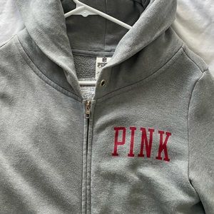 PINK Victoria’s Secret Grey Zip Up